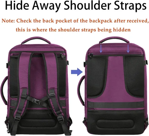 Miniatura 118 de MATEIN - Mochila de viaje extragrande de 10.56 galones, mochila de viaje ampliable apta para aerolíneas, para viajeros de fin de semana, hombres
