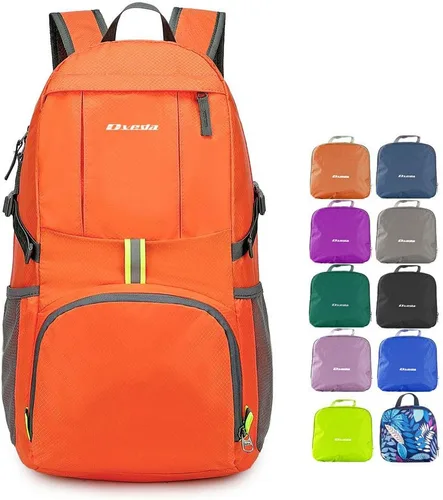 Miniatura 12 de Mochila ligera y plegable de 35L impermeable, duradera, mochila de viaje para senderismo