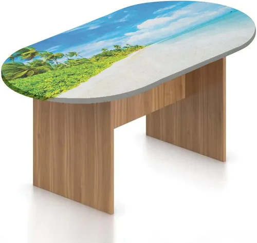 Miniatura 17 de XISUNYA Mantel ovalado ajustable para mesa de patio, poliéster elástico en el océano, mantel ajustable con estampado de tranquilidad para temporada