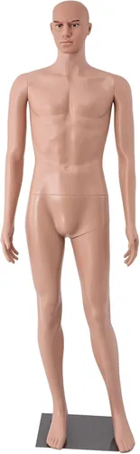 Maniquí de cuerpo completo masculino de 73 pulgadas, maniquí desmontable ajustable con soporte para costura, sastrería, diseño y exhibición de