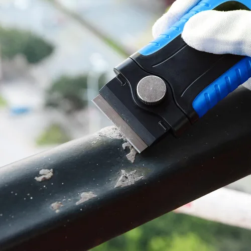Miniatura 4 de Gomake Herramienta raspadora de hoja de afeitar, raspador de pintura de pared, raspador de vidrio con cuchillas de afeitar adicionales