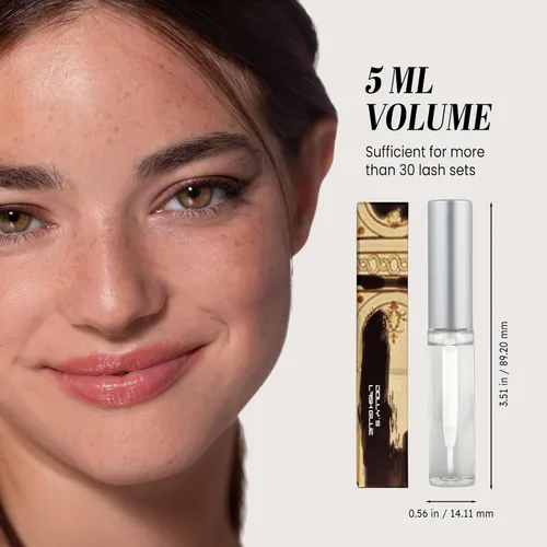 Miniatura 4 de Dolly's Lash Premium - Botella de pegamento para extensiones de pestañas (0.2 onzas líquidas), natural, de larga duración, fijación fuerte