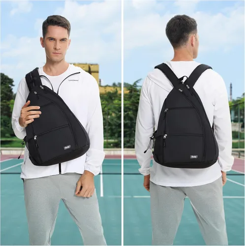 Miniatura 6 de Sucipi Pickleball Bag - Men's & Women's Pickleball Backpack, Adjustable Sling Bag w/Fence Hook/Large Capacity/Safety Pocket