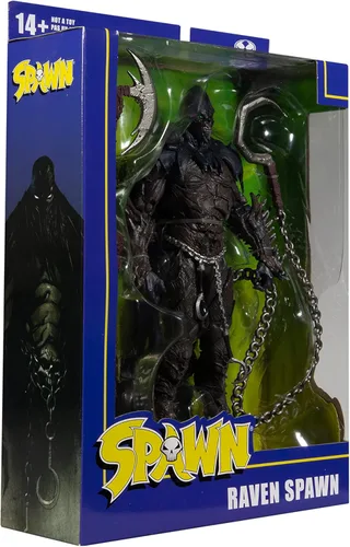 Miniatura 9 de McFarlane Toys Raven Spawn - Figura de acción de 7 pulgadas con accesorios