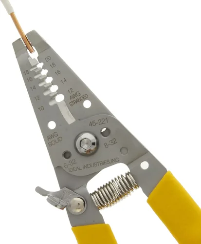 Miniatura 12 de IDEAL Electrical 45-221 Reflex Super T-Stripper pelacables, acero inoxidable, 8-16 AWG sólido, 10-18 AWG trenzado