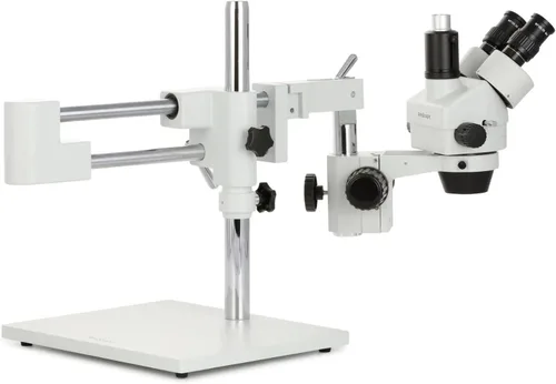 Miniatura 5 de AmScope SM-4T-80S-M Microscopio Digital Profesional Trinocular Estéreo Zoom, WH10x Oculares, Aumento 7X-45X, Objetivo de Zoom 0.7X-4.5X, Anillo