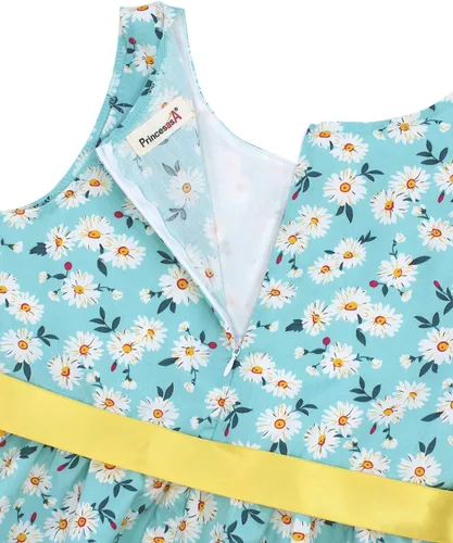 Miniatura 52 de Vestido de verano para niña, de algodón, con diseño floral