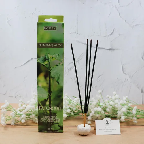 Miniatura 2 de Hosley Paquete de 120 varillas de incienso + paquete de 120 unidades (total 240) – Pachulí – Paquete a granel perfecto para el hogar, meditación