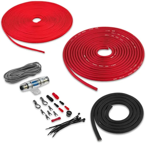 Miniatura 8 de Belva True 1/0 Calibre AWG Premium CCA Kit Completo de Cableado de Amplificador con Cable RCA OFC de 2 Canales - BAK02BL Azul
