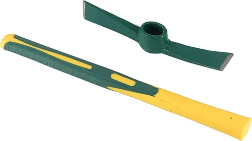 Miniatura 5 de ZOENHOU 2 piezas de 15 pulgadas sólido Pick Mattock, hacha forjada de jardín forjada, azada de mattock Adze con mango de goma resistente
