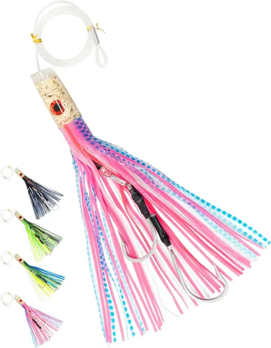 Miniatura 20 de BLUEWING Señuelo de Curricán para Pesca Mayor de 6 pulgadas/9 pulgadas/11 pulgadas/12 pulgadas/14 pulgadas/15 pulgadas/20 pulgadas, Aparejos de Agua