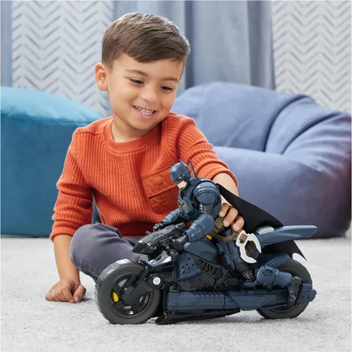 Miniatura 9 de DC Comics, Aventuras de Batman, Batcycle de Batman, Batcycle y Batglider Transformables 2-en-1, Figura Compatible, Juguete de Súper Héroe para Niños