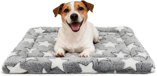 Miniatura 9 de Tapete de Cama para Perro - Tapetes de Cama Reversibles para Jaula de Perro, Suave y Transpirable, Almohadilla para Perrera, Cama de Jaula Duradera