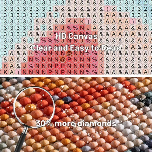 Miniatura 5 de Paquete de 6 pinturas de diamantes de Halloween para adultos, kits de arte de diamantes de terror 5D para adultos, puntos de diamante de perforación
