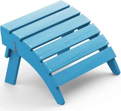 SERWALL Reposapiés plegable para silla Adirondack, otomana Adirondack sin montaje, HIPS Adirondack Footsool, Aruba
