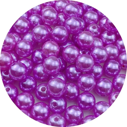 Miniatura 20 de Pinhoollgo 800pcs Pearl Beads 6mm Round Pearl Beads with Hole for DIY Bracelet Necklace Jewelry Making Supplies Handmade Craft(White)