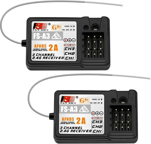 Miniatura 6 de Flysky FS-A3 3CH Receptor 2.4G AFHDS 2A para Flysky FS-GT5 FS-GT2E FS-GT2F FS-GT2G FS-iT3B FS-iT3C Transmisor (1 PC)