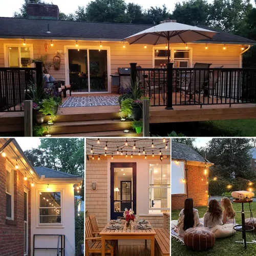 Miniatura 7 de Bombillas LED de repuesto S14, inastillables e impermeables, bombillas LED Edison S14 de 2 W, luces de cadena para exteriores, luces de patio