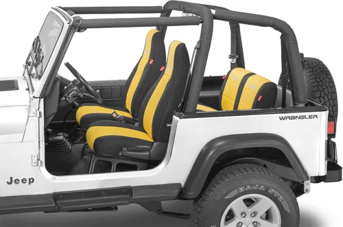 Miniatura 20 de Diver Down Neoprene Seat Cover Set - Fits Jeep YJ 1987-1995 Wrangler - Front and Back Seat Set - Waterproof Custom Fit - Soft Padded Cushion Feel