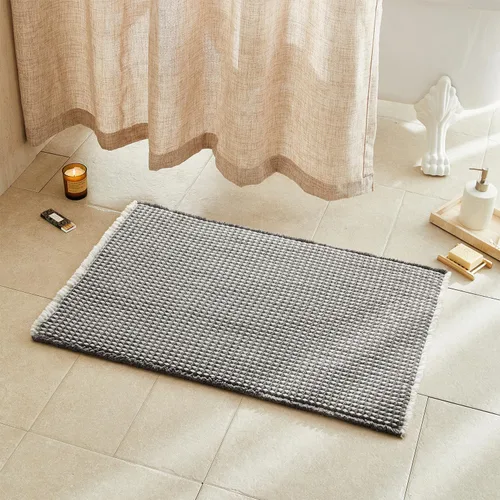 Miniatura 58 de TYUU Tapete de baño estilo gofre, tapete de baño bohemio, antideslizante, lavable, súper absorbente, de secado rápido, bonito tapete de baño