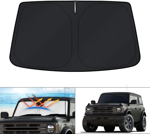 Miniatura 152 de KUST - Parasol plegable para parabrisas para Ford Ranger, accesorios 2019-2025 2026, parasol personalizado para ventana, protector solar plegable