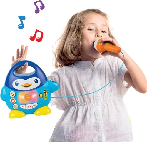 Miniatura 7 de Máquina de karaoke para niños pequeños: divertidos juguetes musicales para niños pequeños de 1 a 3 y 3 a 5 años Máquina de karaoke ideal