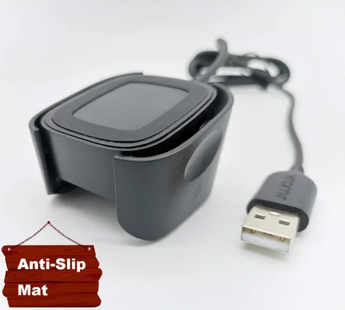 Miniatura 5 de Paquete de 2 bases de carga compatibles con cargador Fitbit Versa/Lite/SE, (no para Versa 2), soporte de cable para reloj inteligente