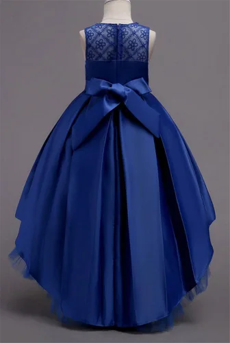Miniatura 3 de WEONEDREAM - Vestido de princesa para niña, para boda o fiesta de cumpleaños, con cauda, para edades de 3 a 14años