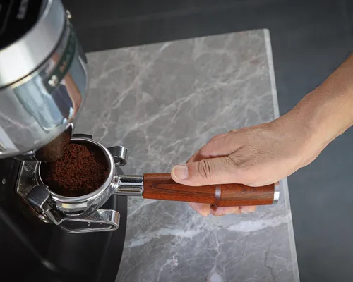 Miniatura 6 de 58mm Portafiltro sin fondo para cabeza de grupo E61 Portafiltro desnudo de grado profesional de barista Compatible con Rocket, Lelit, Ascaso