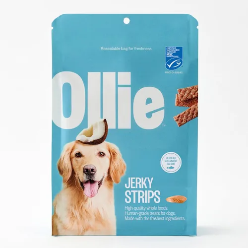 Miniatura 7 de Ollie Golosinas de Cecina de Pollo y Manzana para Perros, Paquete de 3 de 5 oz, Completamente Natural, Bocadillos Saludables, Hechos con Carne Real