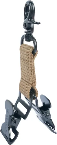 Miniatura 4 de MELOTOUGH Correa de guante de bombero Clip de soporte para guantes de trabajo con gancho giratorio para correa de guante, clip de cocodrilo A-caqui