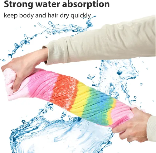 Miniatura 3 de Catalonia Poncho absorbente de surf para hombres y mujeres, poncho de cambio de toalla de secado rápido, poncho de toalla con capucha para adultos