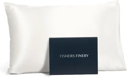 Miniatura 21 de Fishers Finery Funda de almohada de seda de morera 100% pura de 25mm (Rojo King)