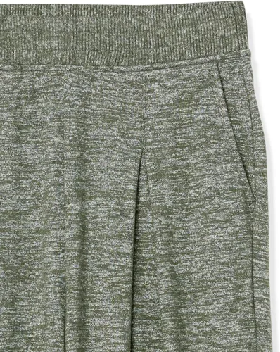 Miniatura 7 de Daily Ritual Pantalón de pierna ancha plisado de punto acogedor para mujer