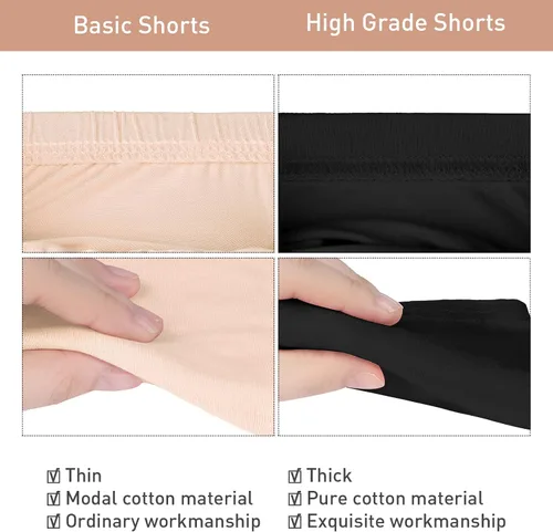 Miniatura 5 de Ruisita Paquete de 6 medias cortas de algodón para niña, pantalones cortos de baile gruesos, pantalones cortos de ciclismo de alta calidad