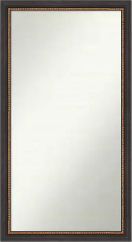 Miniatura 171 de Amanti Art Espejo de baño negro para sobre el fregadero, 23 x 23 pulgadas, espejo cuadrado negro Ashton, marco de madera tradicional mediano, se