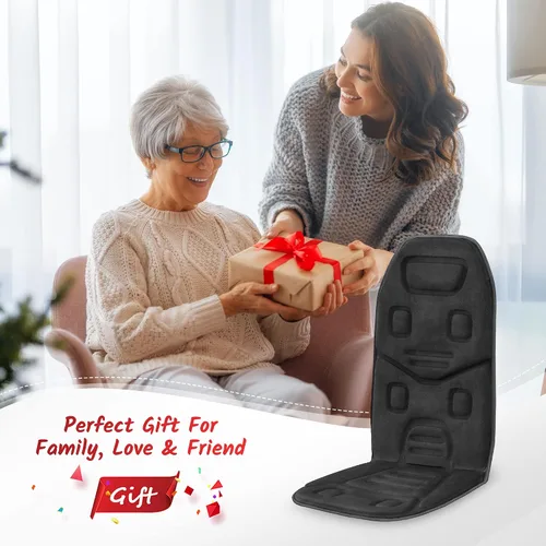 Miniatura 8 de COMFIER Masajeador de Espalda con Calor, Cojín de Masaje de Asiento con Control por Aplicación y Vibración, 10 Motores y 3 Niveles de Calor, Negro