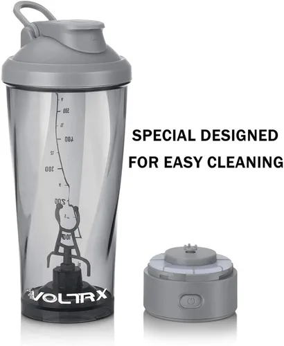 Miniatura 3 de VOLTRX Botella mezcladora eléctrica de proteínas de alta calidad, hecha con Tritan, sin BPA, vaso mezclador portátil Vortex de 24 onzas/vasos Verde