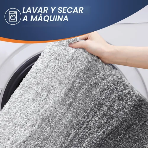 Miniatura 7 de OLANLY Juego de 2 alfombras de baño de microfibra suave y absorbente, antideslizantes, se pueden lavar y secar a máquina, alfombras de baño peludas
