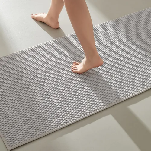 Miniatura 53 de TYUU Alfombras de Baño Antideslizantes Lavables, Tapete de Baño Súper Absorbente Delgado de Pila Baja para Secar Rápido, Alfombra de Baño Pequeña