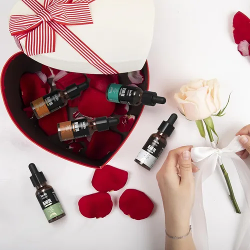 Miniatura 8 de ISNER MILE Kit de 5 Aceites para Barba: Sándalo Naranja Cedro Salvia Sin Fragancia para Cuidado y Acondicionador de Barba, Rellenos de Calcetín