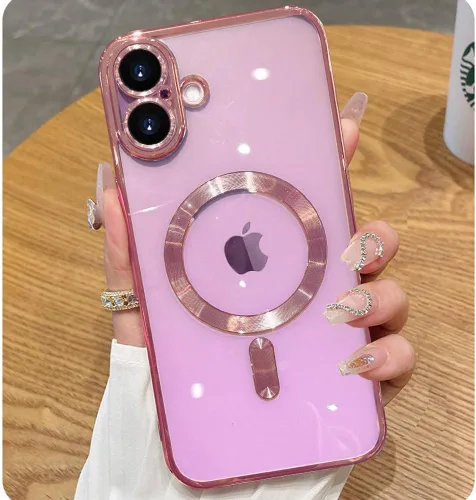 Miniatura 36 de Funda magnética para iPhone 12 Pro Max transparente compatible con MagSafe Funda protectora de lente de cámara integrada para iPhone 12 Pro Max