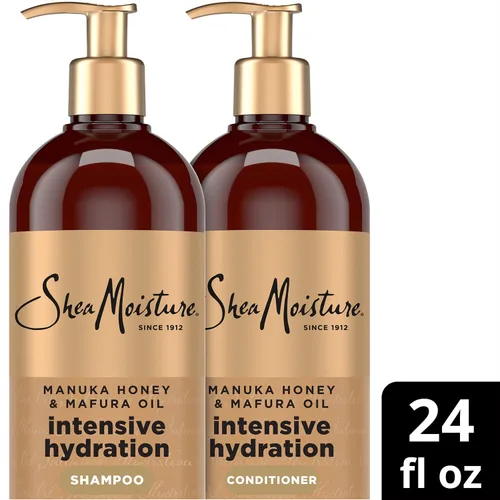 Miniatura 8 de Set de Champú y Acondicionador Shea Moisture – Fórmulas de Cuidado Capilar de Hidratación Intensiva con Miel de Manuka y Aceite de Mafura