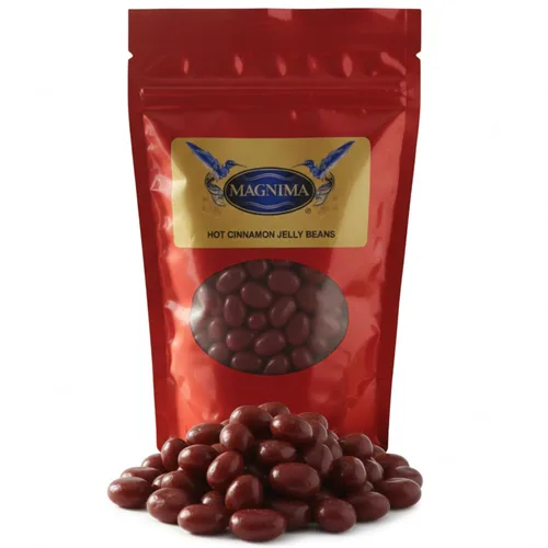 MAGNIMA Gomitas de canela calientes, sin sabores ni colores artificiales, sin gluten y sin grasa, aperitivo divertido para niños y familia, bolsa