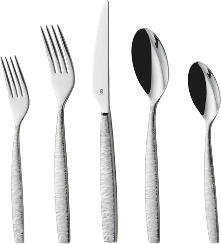 Miniatura 14 de Danialli Juego de utensilios de servir, cucharas de servir de acero inoxidable 18/10, servidores de ensalada, cuchillos de mantequilla, acabado
