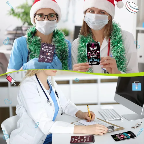 Miniatura 6 de Spiareal Juego de 24 piezas de regalos para enfermeras, bolígrafos con versículos bíblicos, cuadernos de escritura, bolígrafos con cita bíblica