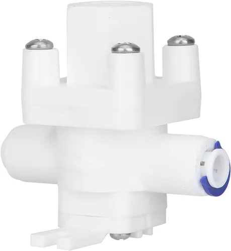 Walfront Válvula reductora de 1/4 pulgada para purificador de agua de ósmosis inversa, regulador de presión blanco, ajuste rápido, plástico