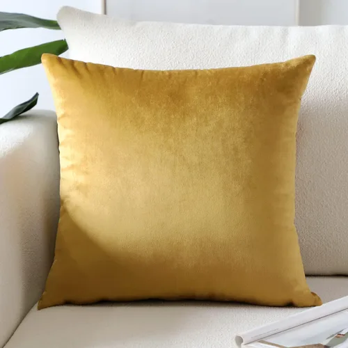 Miniatura 16 de Artscope Fundas de Almohada de Terciopelo de Lujo Súper Suaves Decorativas Cuadradas Fundas de Cojín para Sofá Sillón Dormitorio Decoración