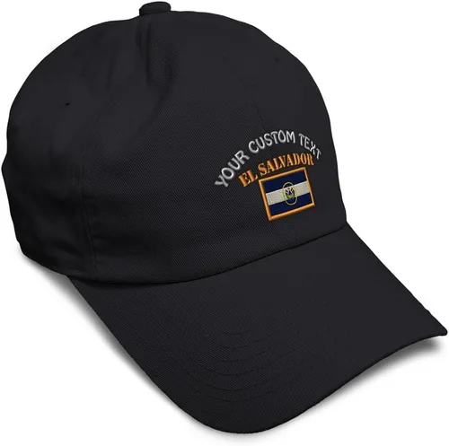 Miniatura 25 de Speedy Pros Sombrero de béisbol suave bordado papá sombrero El Salvador bandera bordado hombres y señoras gorra de béisbol algodón