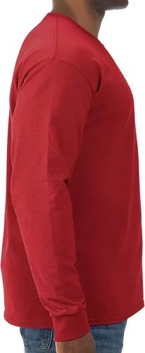 Miniatura 2 de Jerzees Men's Dri-Power Cotton Blend Long Sleeve Tees, Moisture Wicking, Odor Protection, UPF 30+, Sizes S-3x